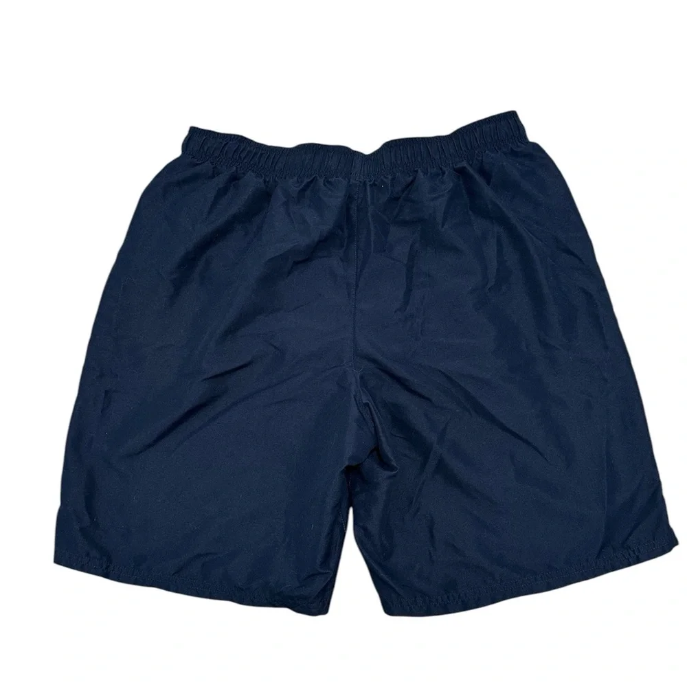 Men’s Nike XL Swim Trunk Shorts Mesh Lined Elastic Drawstring Blue 9” Inseam - Picture 4 of 8